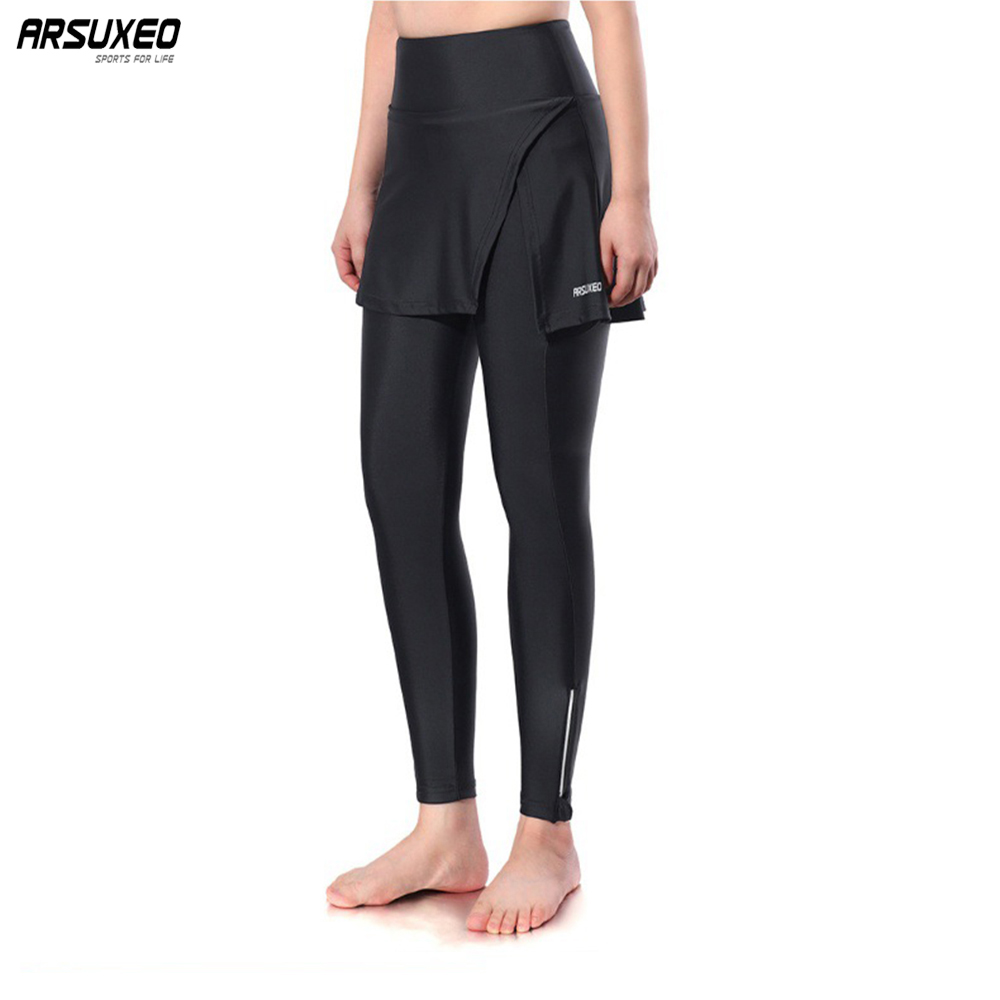 Compression Long Pant - ARSUEXO Women Cycling Pants 2-in-1 5D