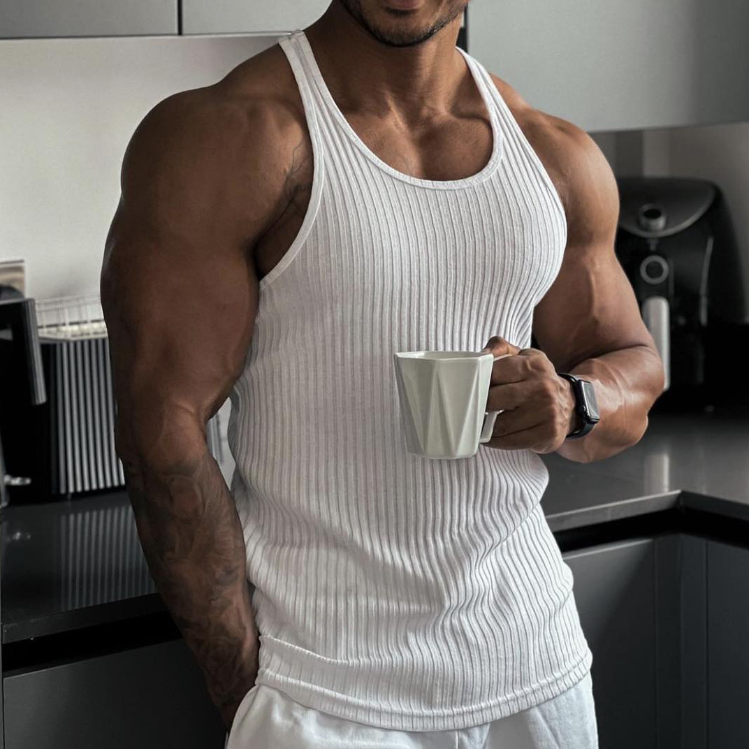 Undershirt Crew Neck - 2024 Summer new men V-neck Vest