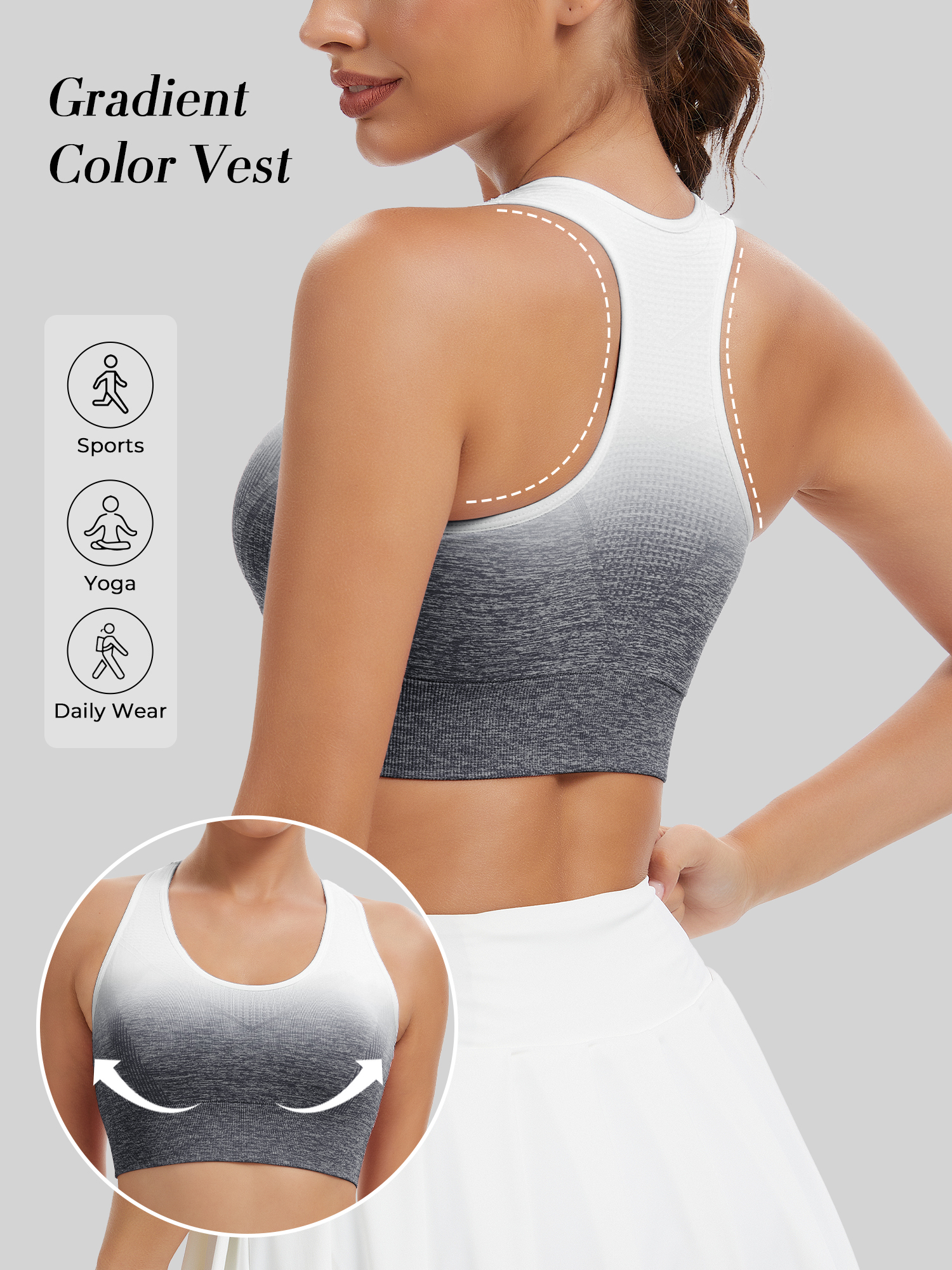 Quick Dry Underwear - Tie-Dye Sport Yoga Bra, High Elastic