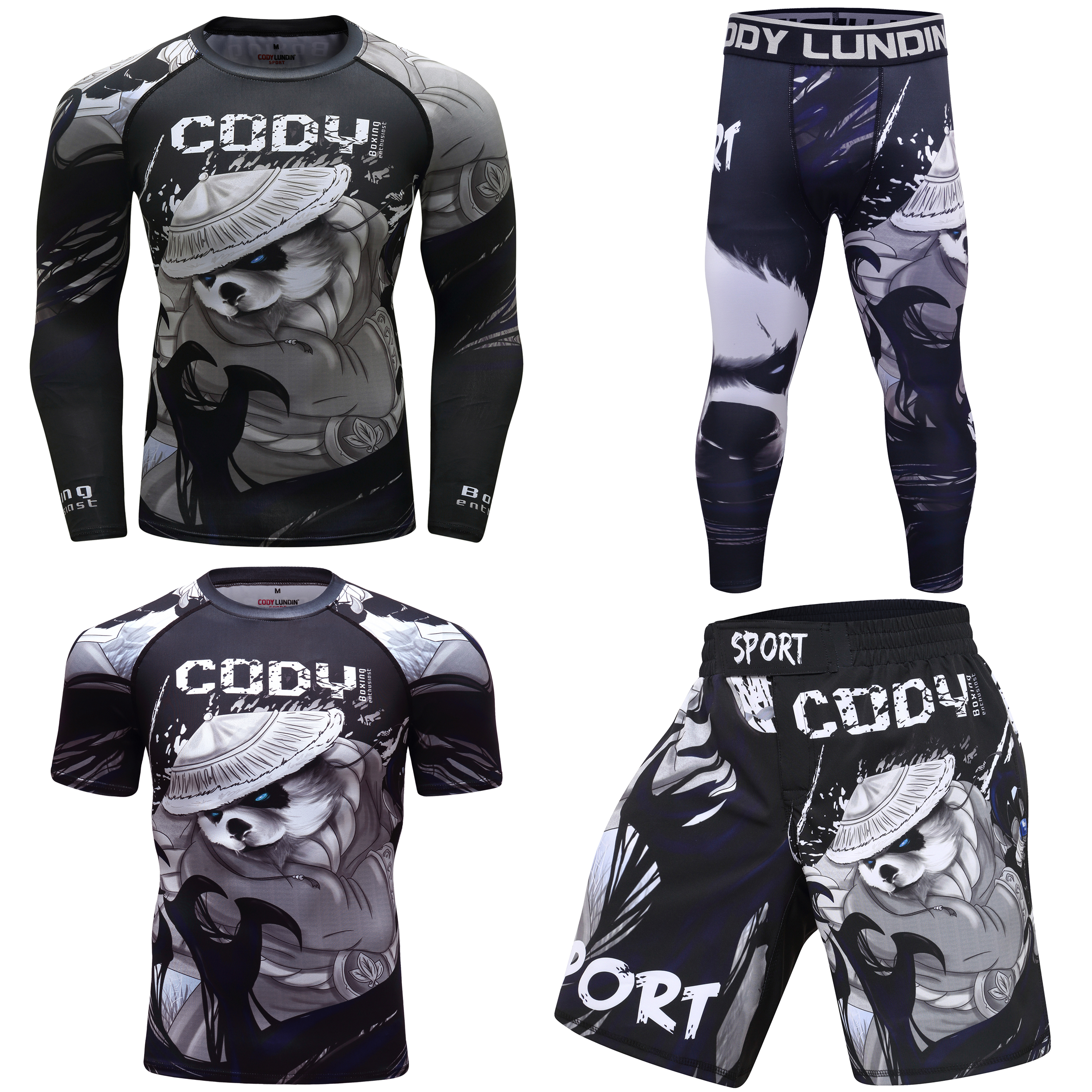 Compression Long Pant - MMA boxing sets men 3d print