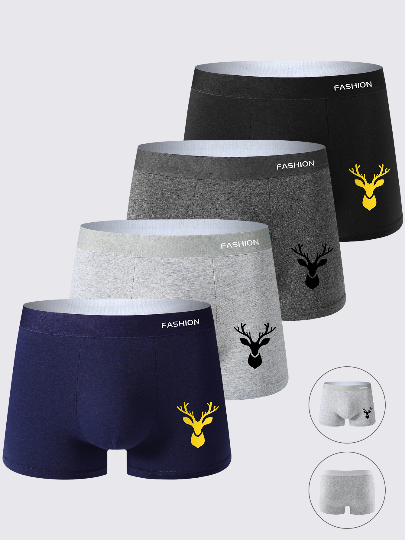 4-Pack Men's Boxer Briefs Simp – Multi Pack Underwear Bewertung und Preis