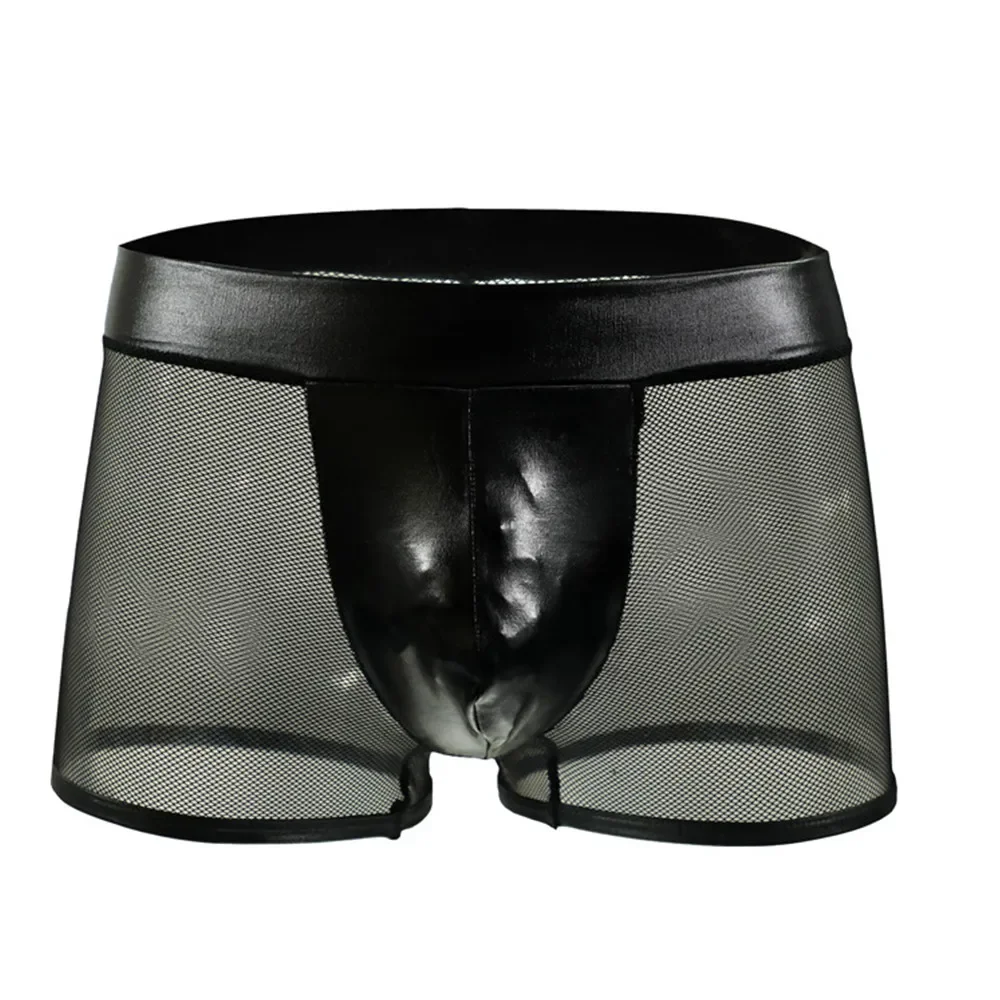 Men Sexy Underwear Faux Leathe – Bamboo Fiber Trunk Bewertung und Preis