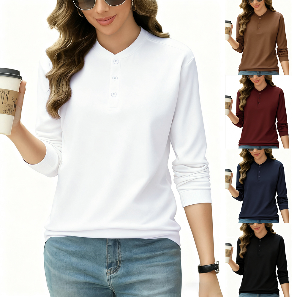 2026 NEW Solid Cotton Henley S – Undershirt Crew Neck Bewertung und Preis