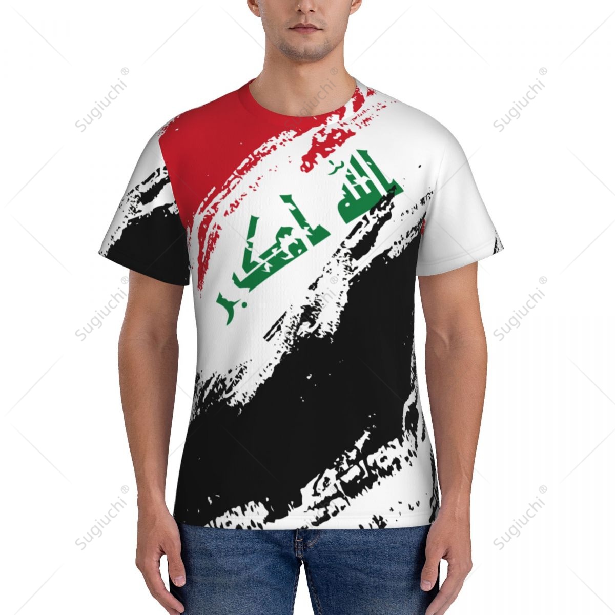 Custom Name Nunber Iraq Flag C – T Shirt Tight Fit Bewertung und Preis