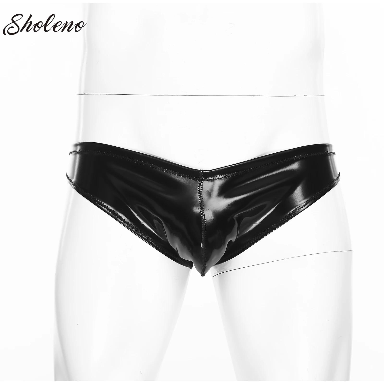 Mens Glossy Latex Briefs Paten – Pouch Boxer Pouch Bewertung und Preis