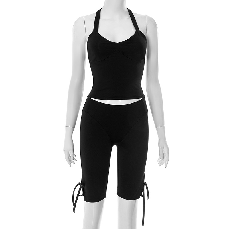 Women Solid 2 Piece Set Summer – Suspender Tank Top Bewertung und Preis