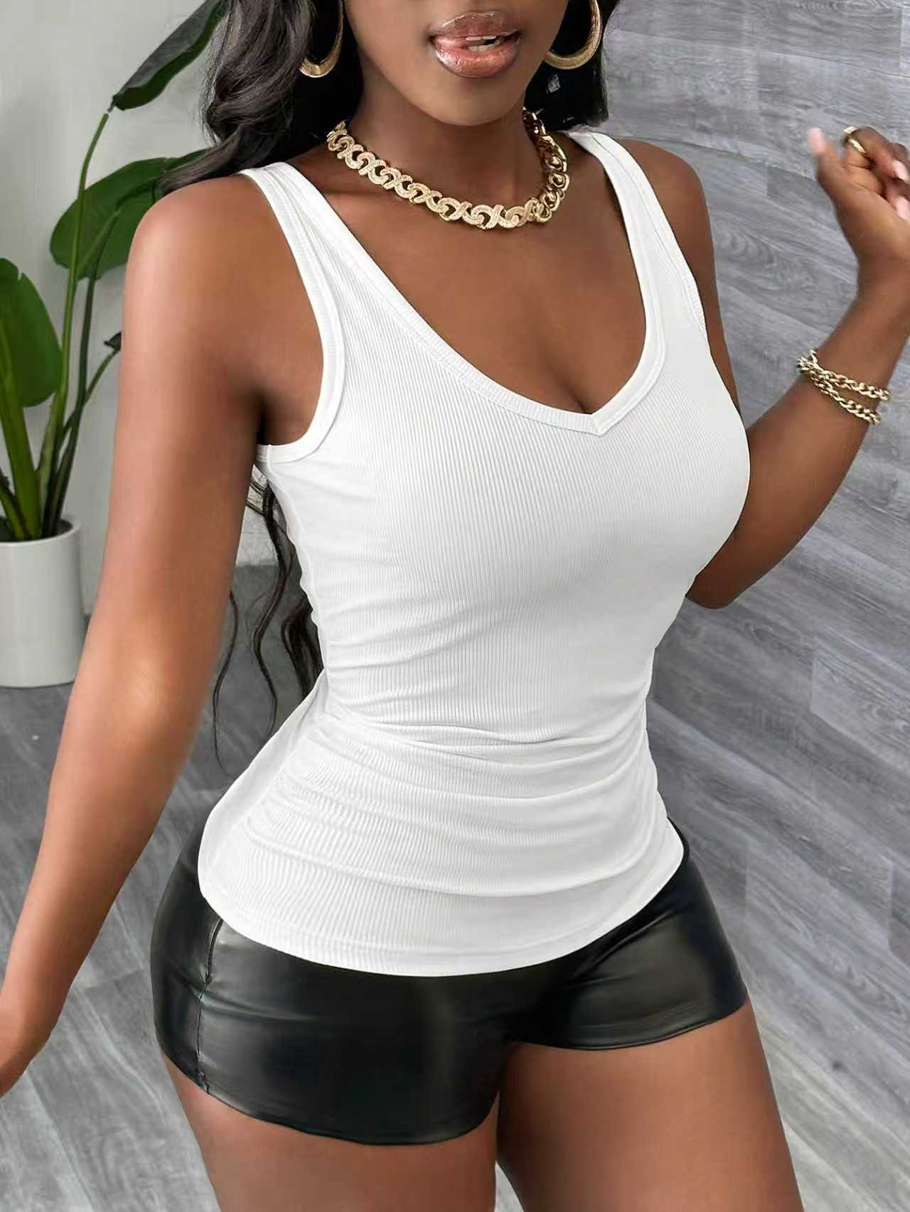 Plus Size 3 Piece V Neck Ribbe – Tank Top Ribbed Bewertung und Preis