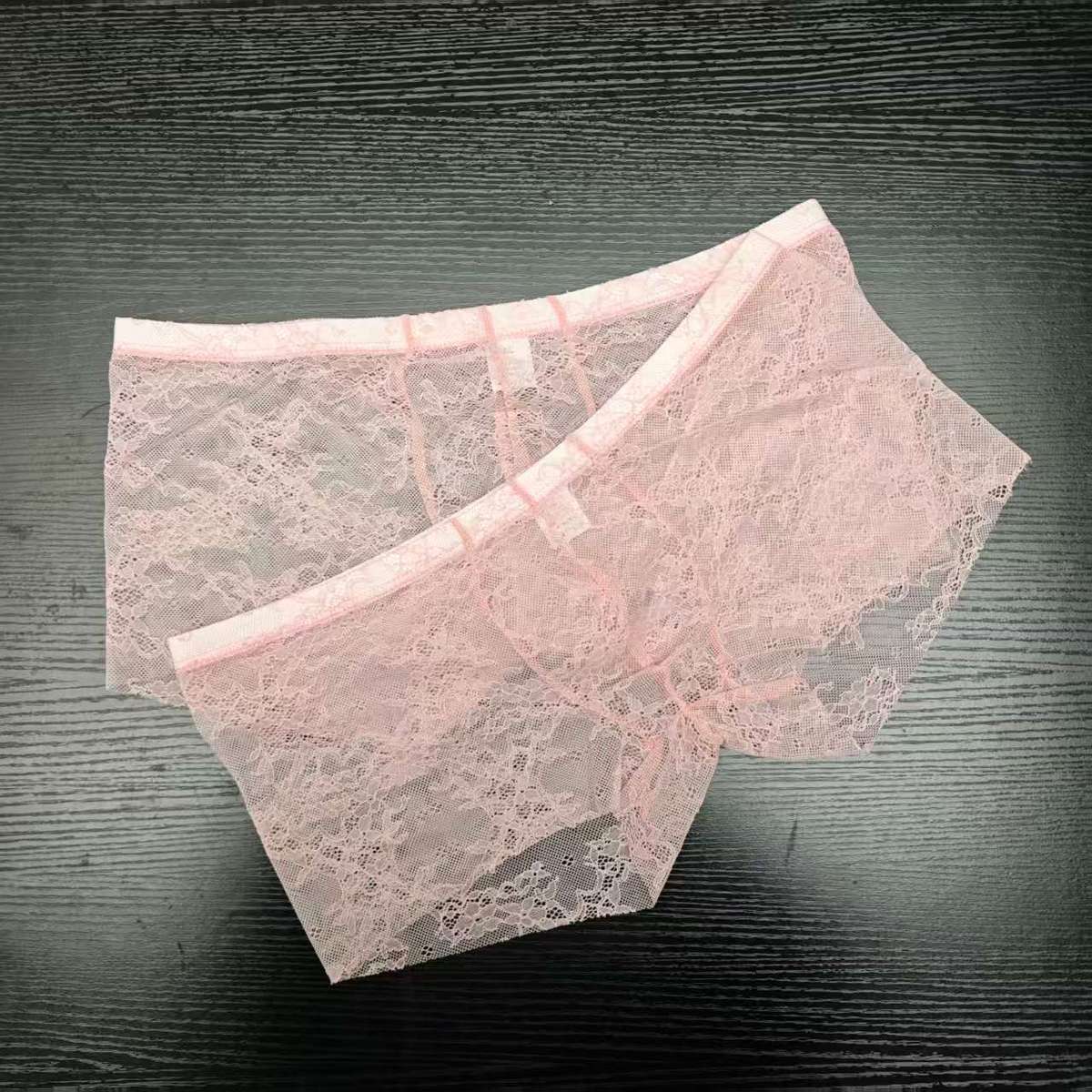 2PCS PACK Man's Pink Lace Brie – Boxer Brief Pack Cotton Bewertung und Preis