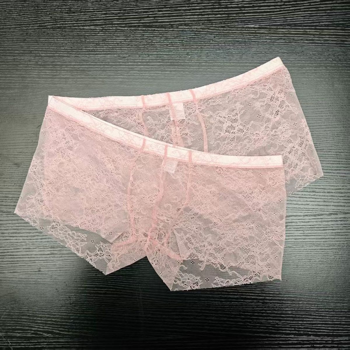 2PCS PACK Man's Pink Lace Brie – Boxer Brief Pack Cotton Bewertung und Preis