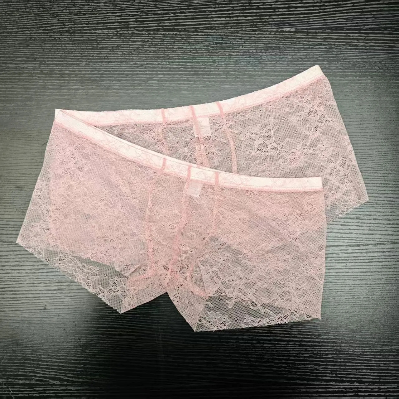2PCS PACK Man's Pink Lace Brie – Boxer Brief Pack Cotton Bewertung und Preis