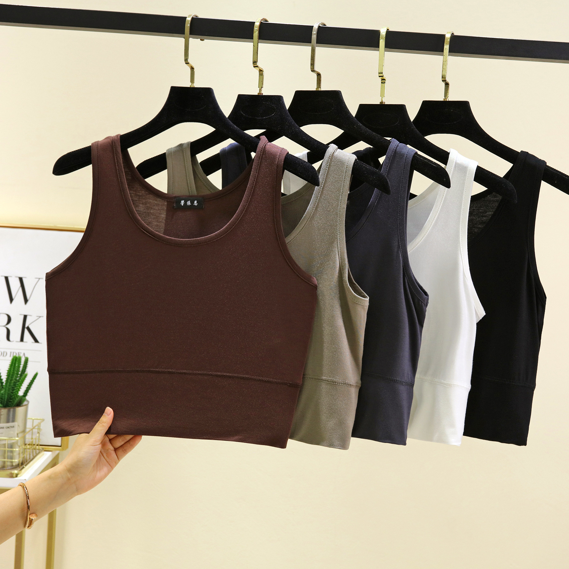 Modal O Neck cropped top Elast – Sleeveless Undershirt Bewertung und Preis