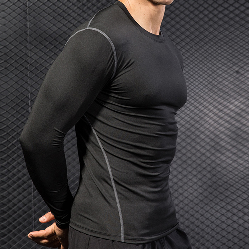 Men's Running Sports Long Slee – T Shirt Tight Fit Bewertung und Preis