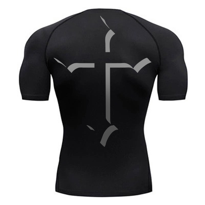 Cross Print Compression Shirt  – Base Layer Top Bewertung und Preis