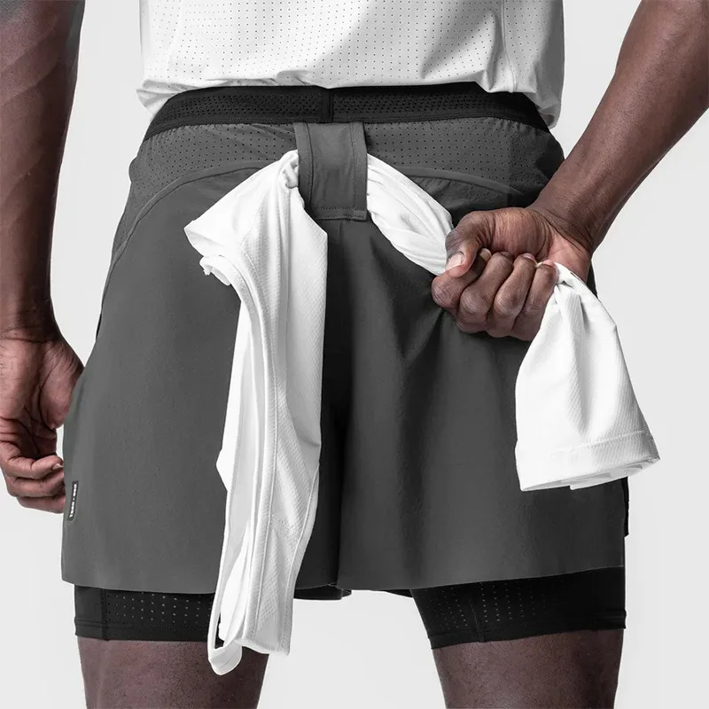Men's 2in1 Running Shorts Quic – Compression Shorts Athletes Bewertung und Preis