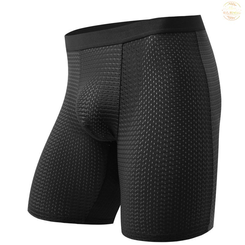 Men's Boxers Shorts Ice Silk M – Long Leg Trunk Men Bewertung und Preis
