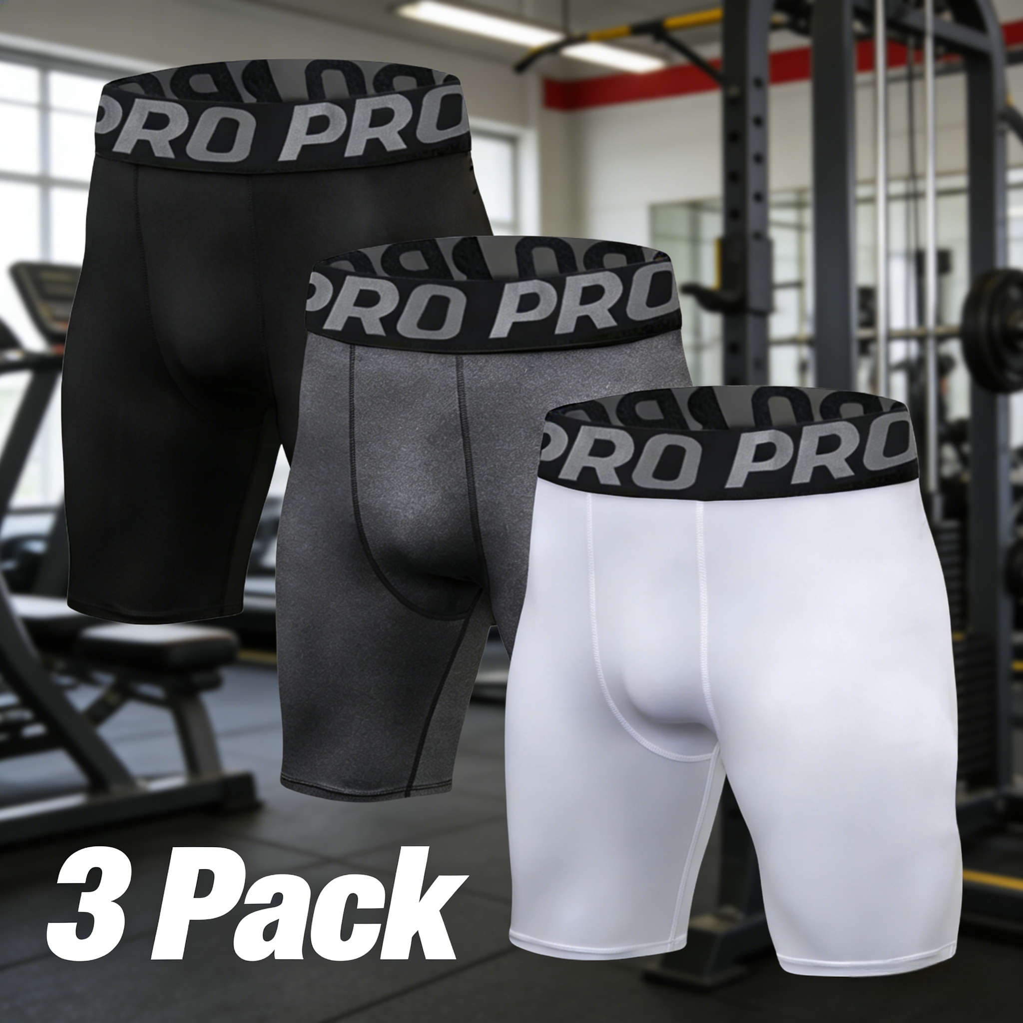 3 Pack Mens Compression Shorts – Performance Boxer Sport Bewertung und Preis