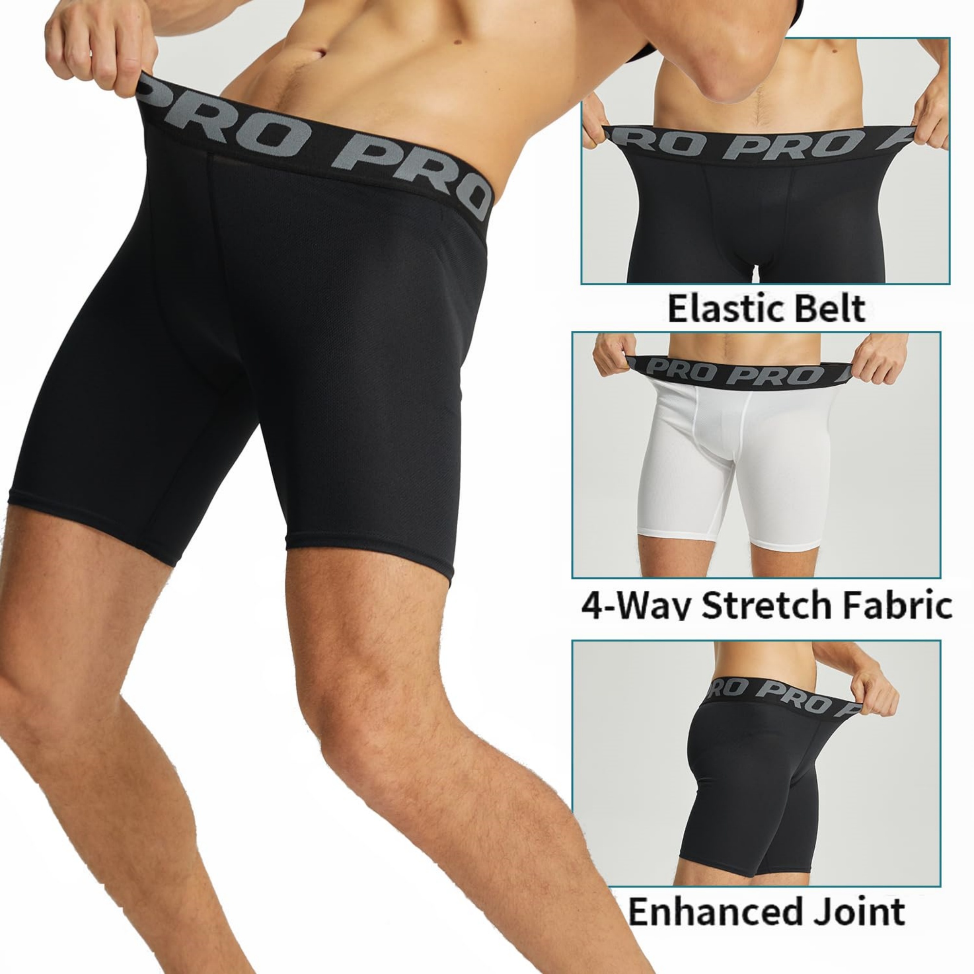 3 Pack Mens Compression Shorts – Performance Boxer Sport Bewertung und Preis