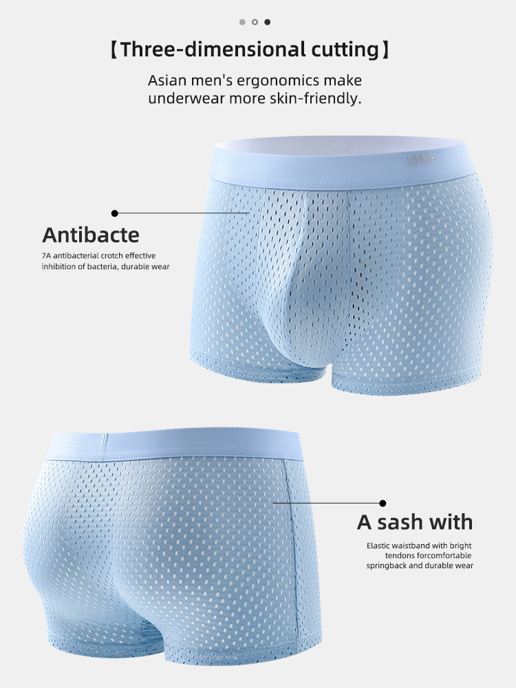 4pcs Men's Boxer Shorts Ice Si – Multi Pack Underwear Bewertung und Preis