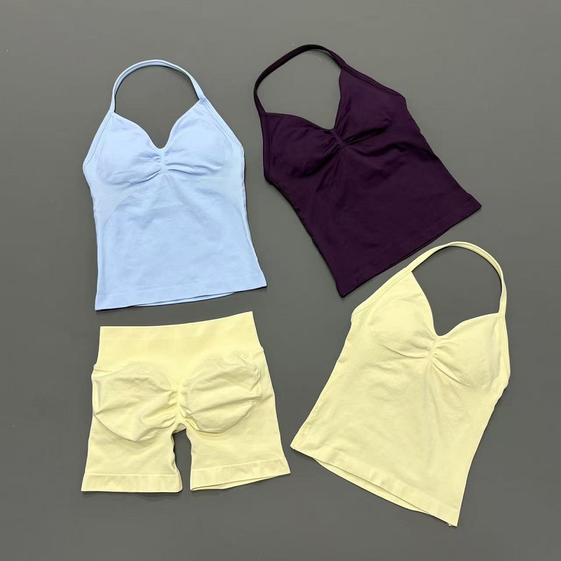 2Pcs Women Workout Set Seamles – Suspender Tank Top Bewertung und Preis