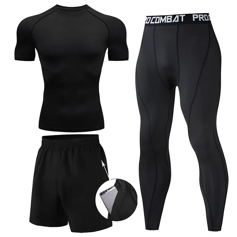 3 Pieces Fitness Suits Athleti – Compression Shorts Athletes Bewertung und Preis