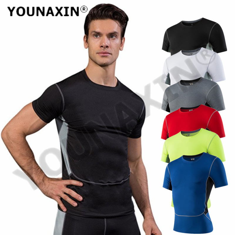 Men Top Sports T-Shirts Compre – T Shirt Tight Fit Bewertung und Preis