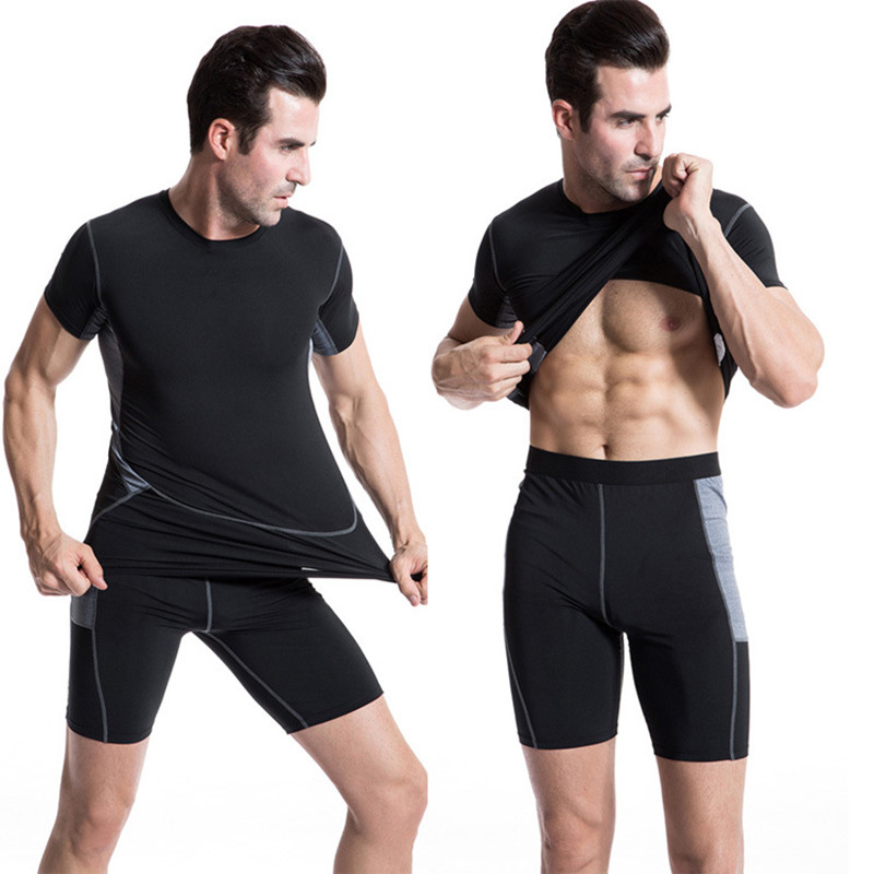 Men Top Sports T-Shirts Compre – T Shirt Tight Fit Bewertung und Preis
