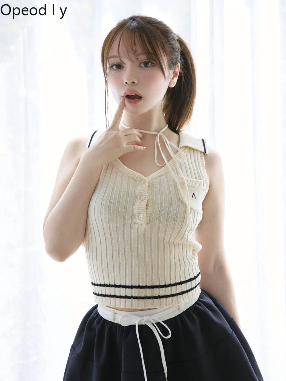 Japanese Sweet Lapel Twist V-n – Suspender Tank Top Bewertung und Preis