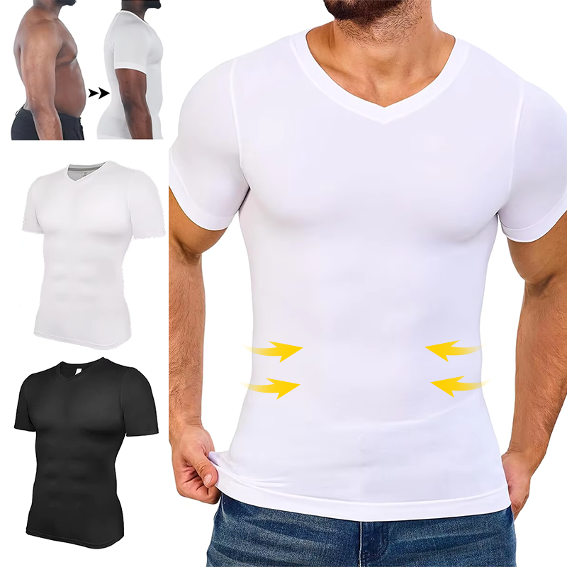 Men V Neck Compression Shirts  – Undershirt Crew Neck Bewertung und Preis