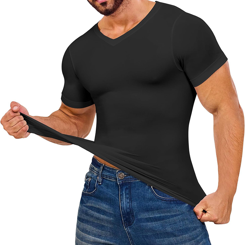 Men V Neck Compression Shirts  – Undershirt Crew Neck Bewertung und Preis
