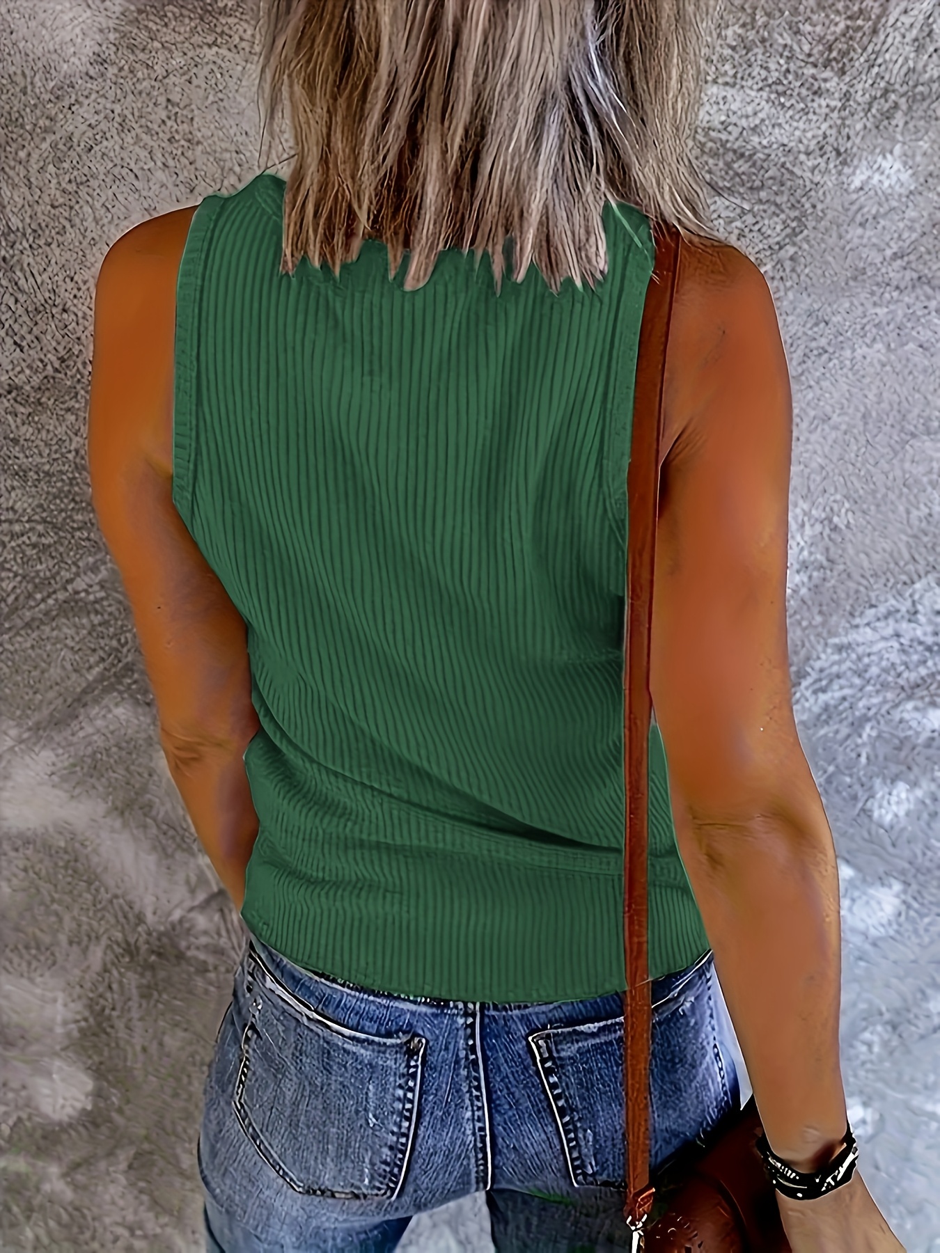 Plus Size Women Green Ribbed K – Tank Top Ribbed Bewertung und Preis
