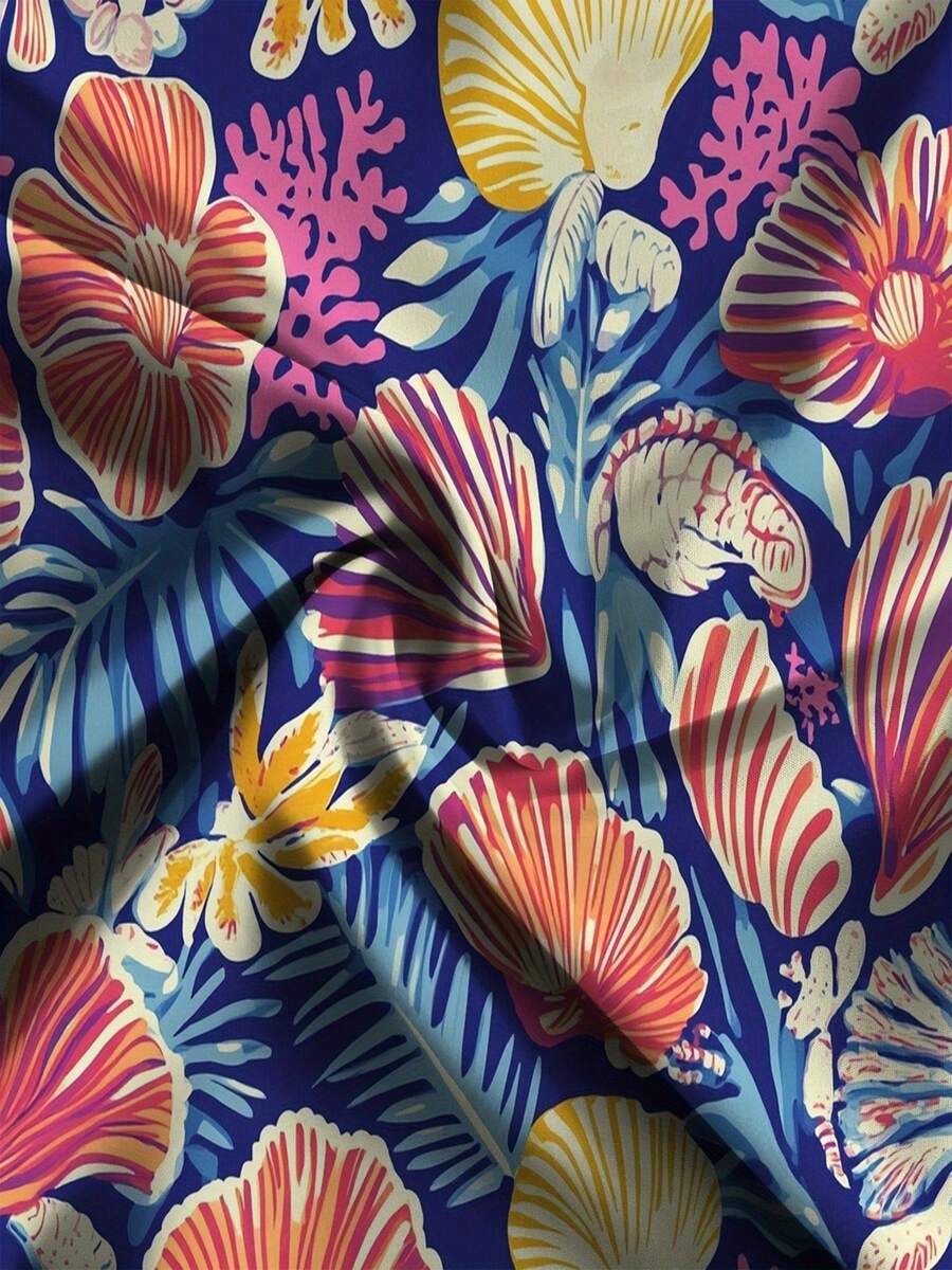 Mens Blue Tropical Ocean Flowe – Trunk Breathable Men Bewertung und Preis