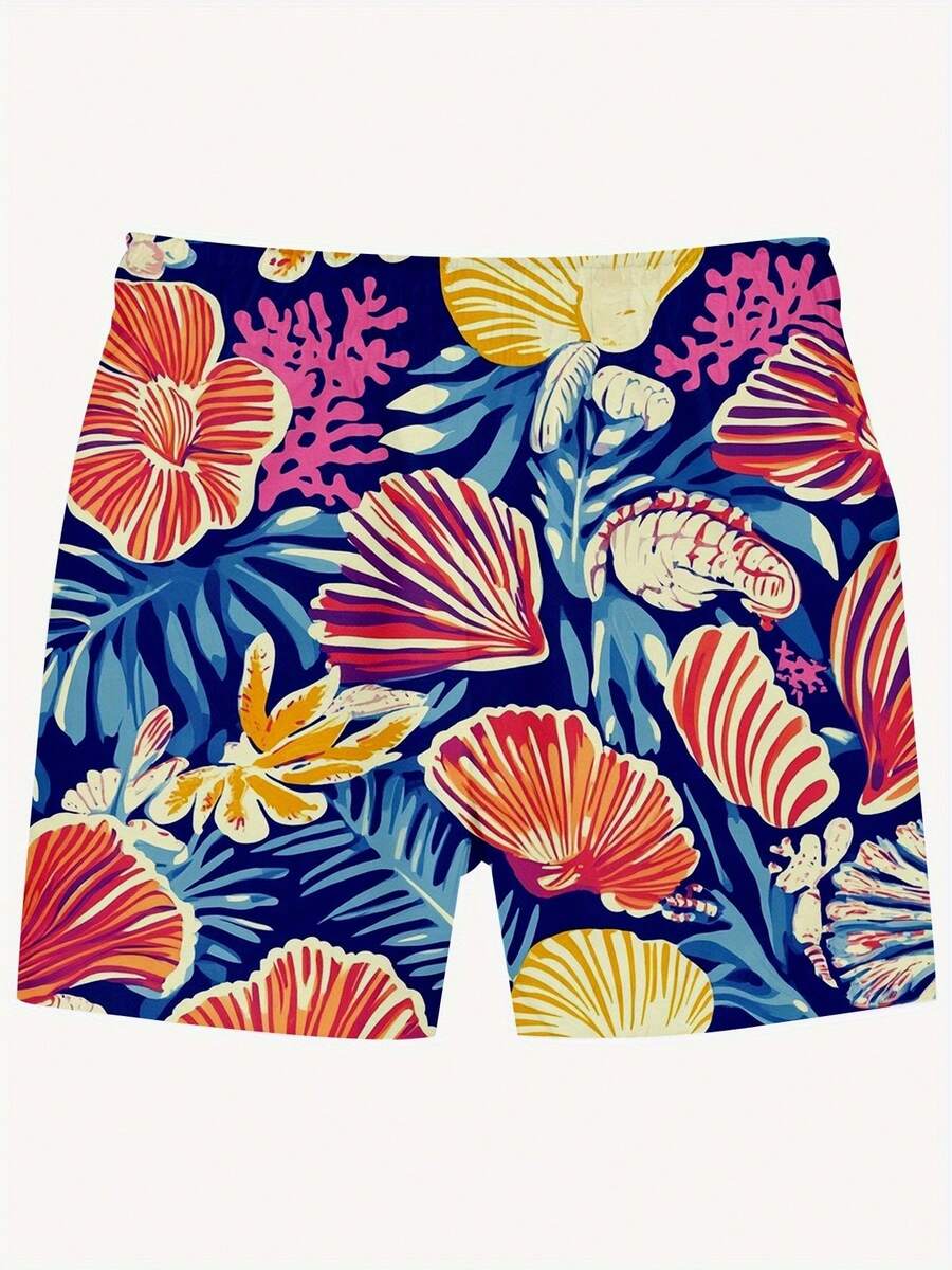 Mens Blue Tropical Ocean Flowe – Trunk Breathable Men Bewertung und Preis