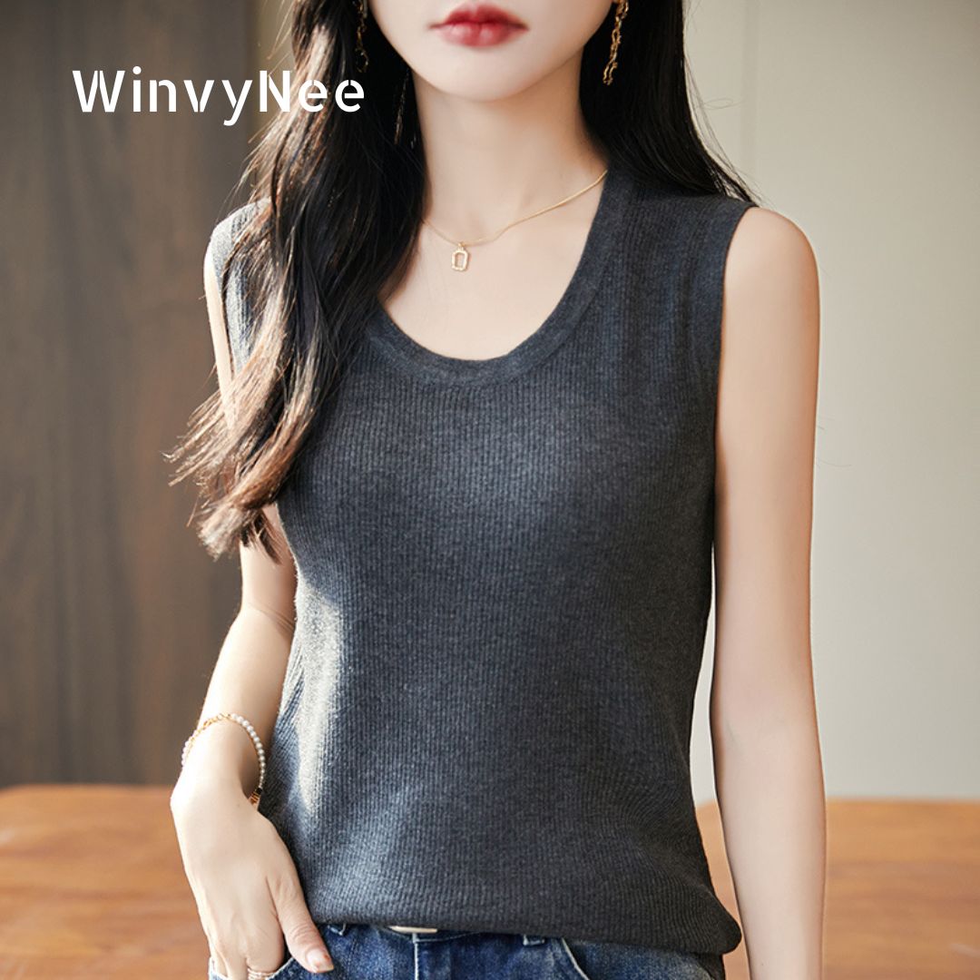 WinvyNee Women Deep Crew Neck  – Tank Top Ribbed Bewertung und Preis