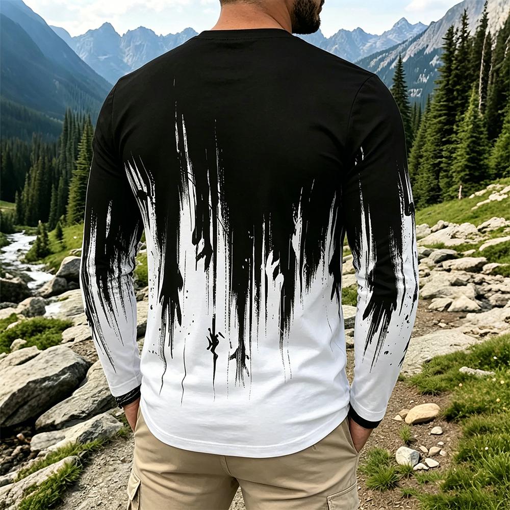 Men's Gradient Ink Splash Long – Base Layer Top Bewertung und Preis